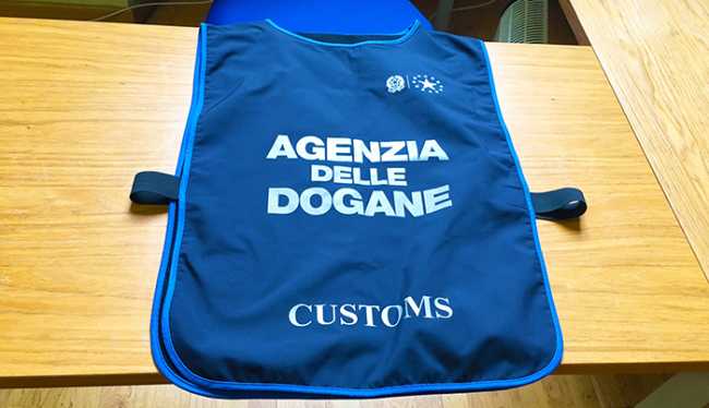 agenzia dogane giubbotto