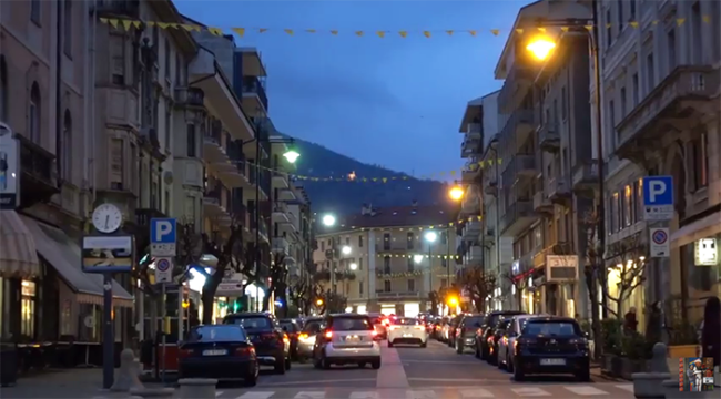 domo viale sera filmato prezioso comaita