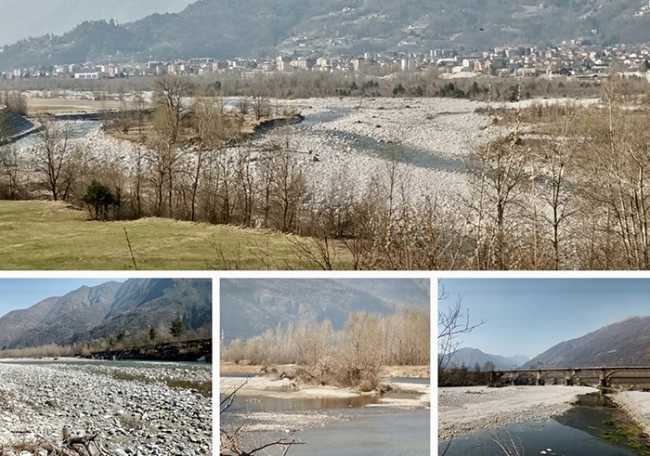 fiume letto sabbia toce mix