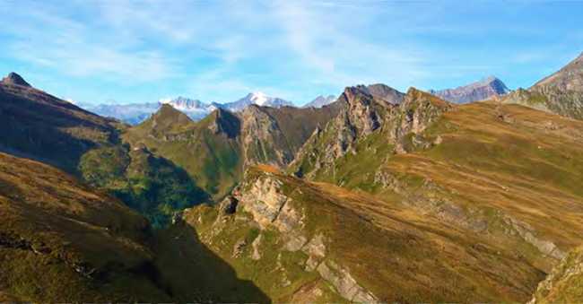 montagne vista elicottero