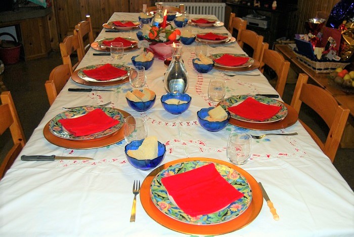 Menù  novarese per il pranzo di Natale organizzato dalla parrocchia domese