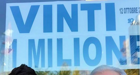 vinti milione cartello