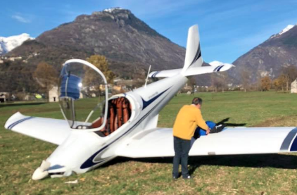 aereo atterraggio crevola nov 18