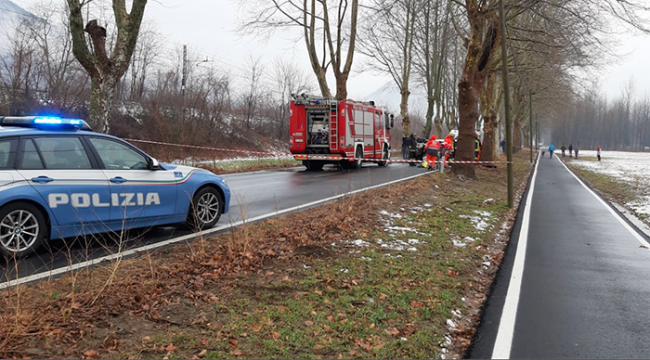 polizia vigili incidente
