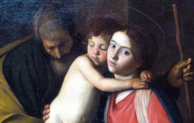 1604 Caravaggio Heilige Familie mit Johannes dem Taeufer anagoria