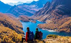 Devero lago crampiolo vista autunno