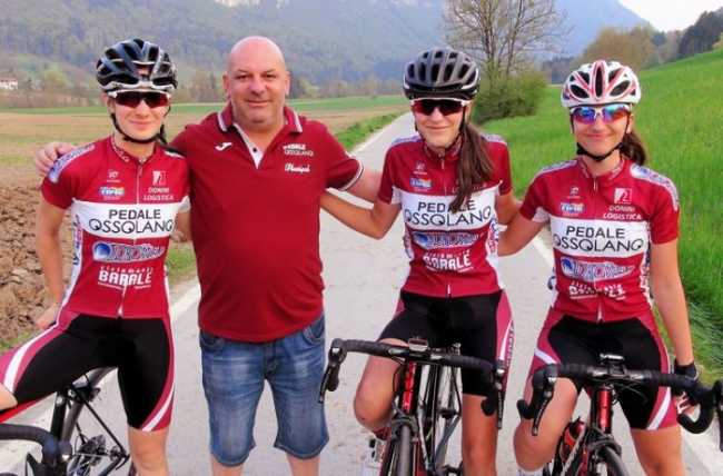 Francesca Barale prma s sinistra con Barale Riccardo zio e D.S. con Sofia nicolini e Georgian Turlea