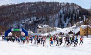 La partenza de La Traccia Bianca 2016 foto Lorenzo Camocardi