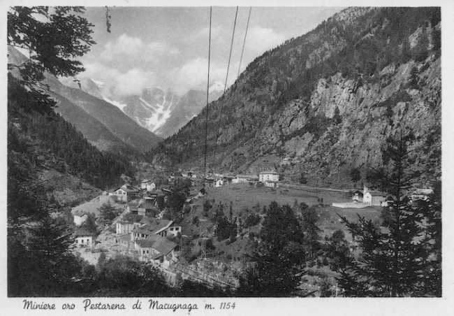 Macugnaga fraz Pestarena intorno 1946