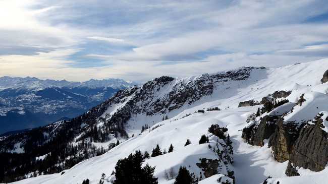 SWISS ALPS in winter look