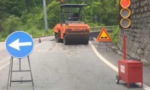 asfalto lavori semaforo