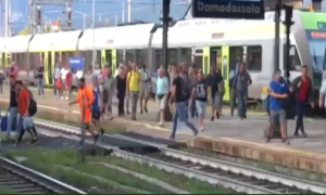 attraversamento binari stazione domo