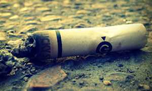 b mozzicone sigaretta