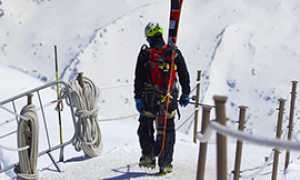 b sci sciatore piedi