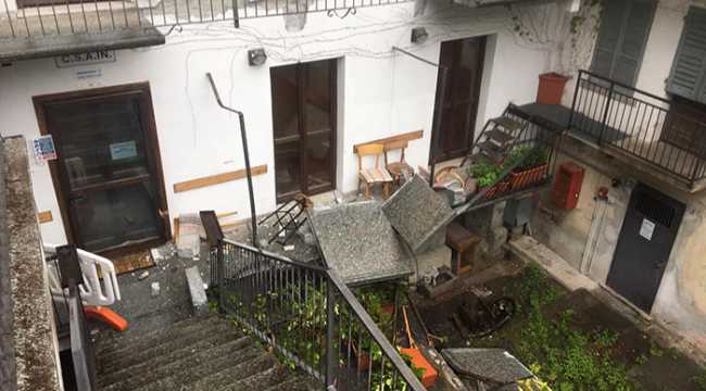 balcone crevoladossola sede caduto