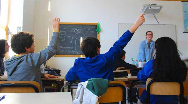 bambini scuole milani classe