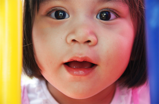 bamnbina primo piano