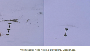 belvedere neve cartello