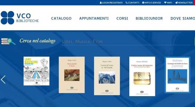 biblioteche vco home page