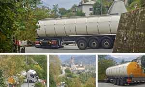 camion incastrato crevola