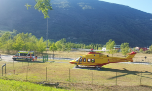 campocalcio elicottero ambulanza