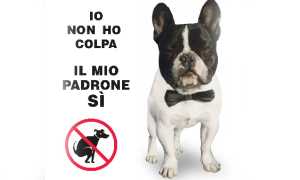 cane deiezioni colpa manifesto