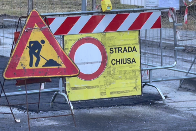 cantiere strada chiusa