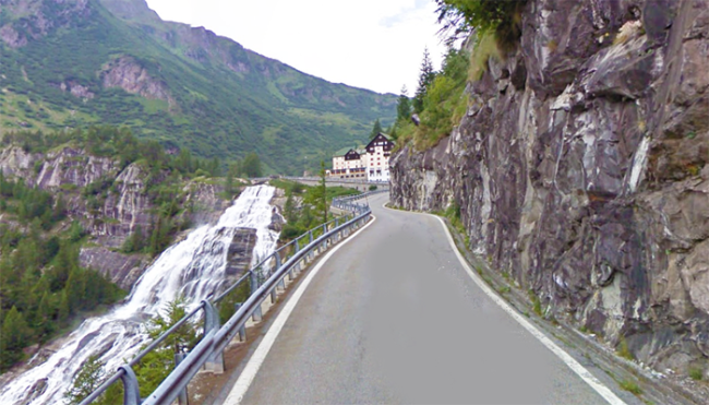 canza cascata strada