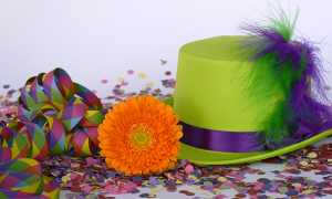 carnevale coriandoli cappello