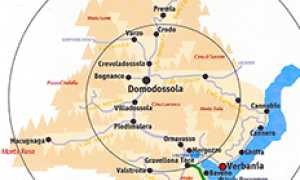 corta VCO Domo baricentrica