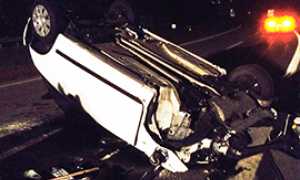 corta auto cappotata superstrada citroen