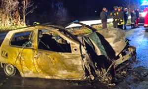 corta incidente vogogna incendiata