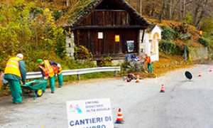 corta operai lavoro cantiere altaossola