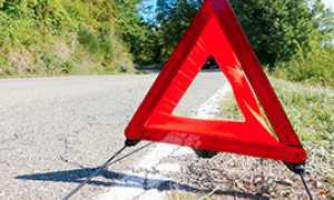 corta strada triangolo pericolo