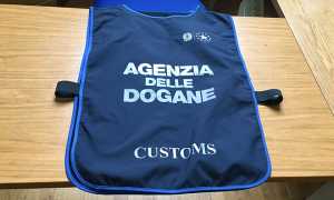 dogana giubbotto blu