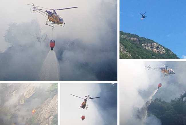 elicottero antincendio andromia mix 18