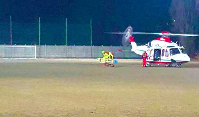 elicottero 118 nosere barella