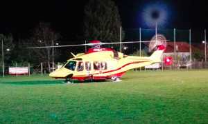 elicottero 118 premosello notte