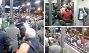 frontalieri ammucchiati stazione covid mix