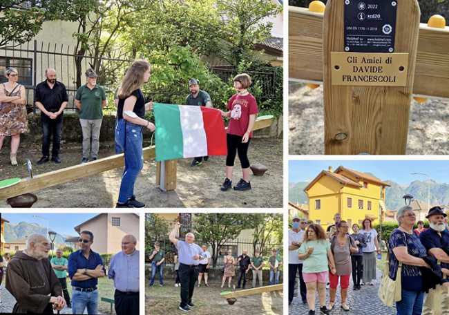 inaugurazione parco giochi francescoli alpino