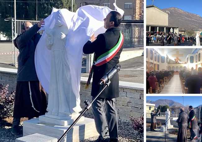 inaugurazione statua padre michelangelo