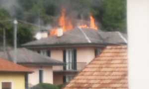 incendio tetto piedimulera 12 giugno