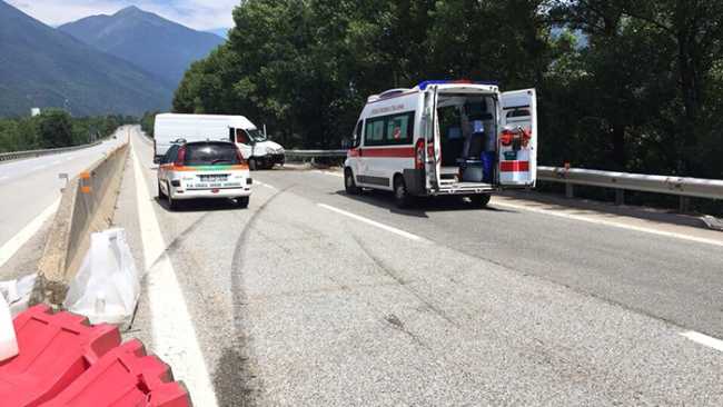 incidente furgone superstrada