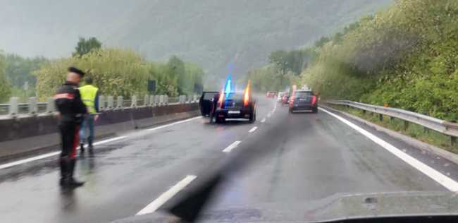 incidente pioggia superstrada
