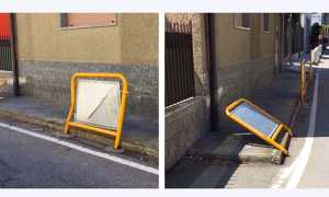 incidente via italia cartelli