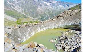lago effimero belvedere ghiacciaio