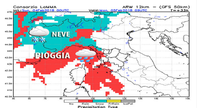 meteo mappa neve feb 18