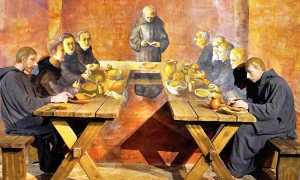 monaci cena affresco