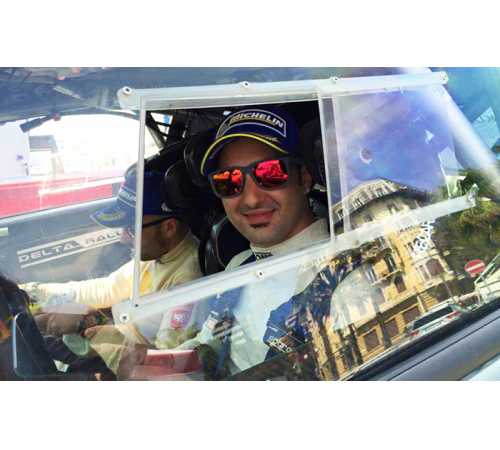 Ossola 24 Andrea Nucita al via del Campionato Italiano Rally 2017 al