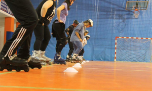 pattinaggio prova palestra